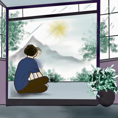 calm moment of awareness in daily life